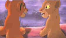 Simba and Nala in the Graveyart